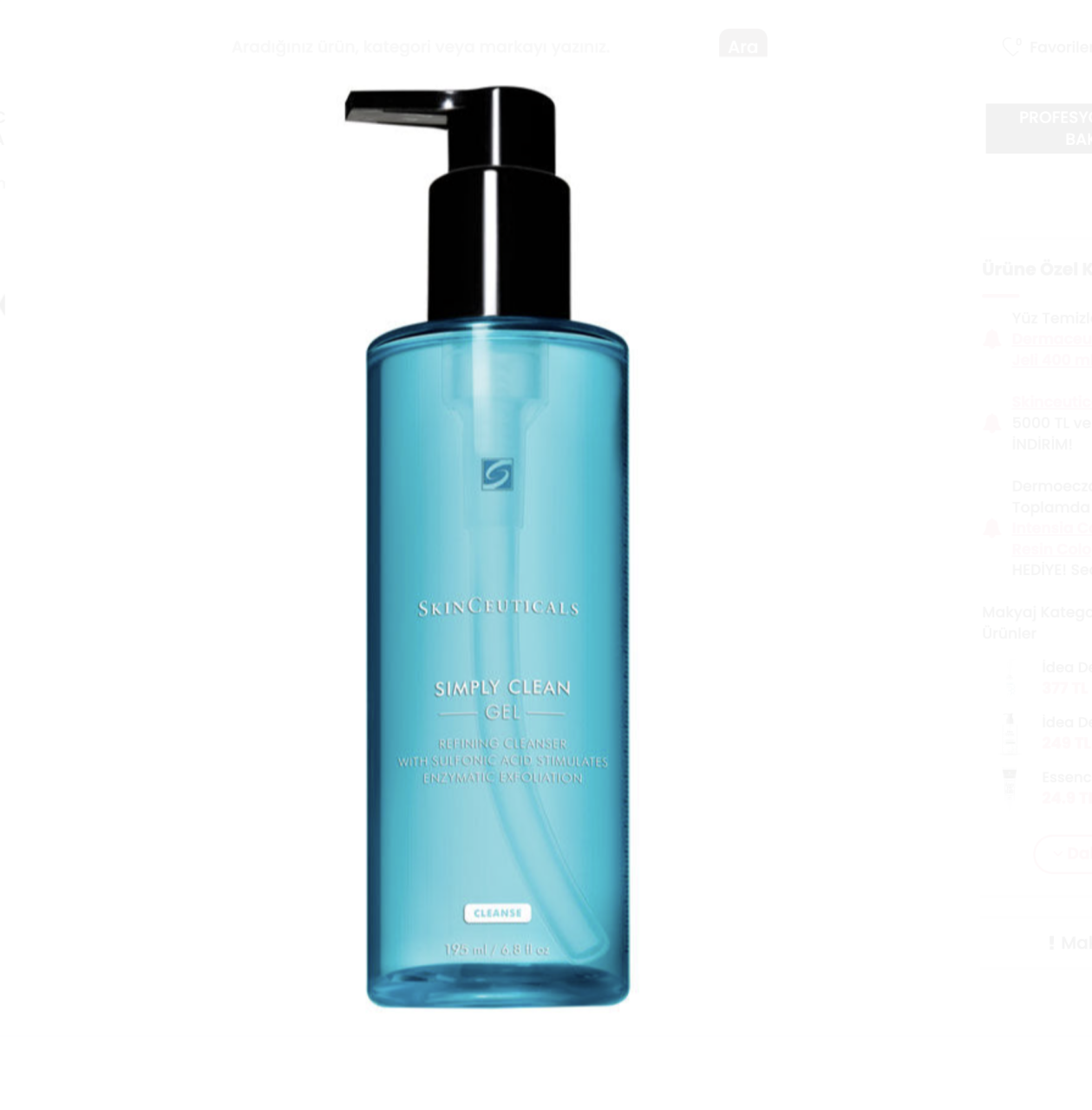 SkinCeuticals Simply Clean Gel 195 ml | Temizleyici