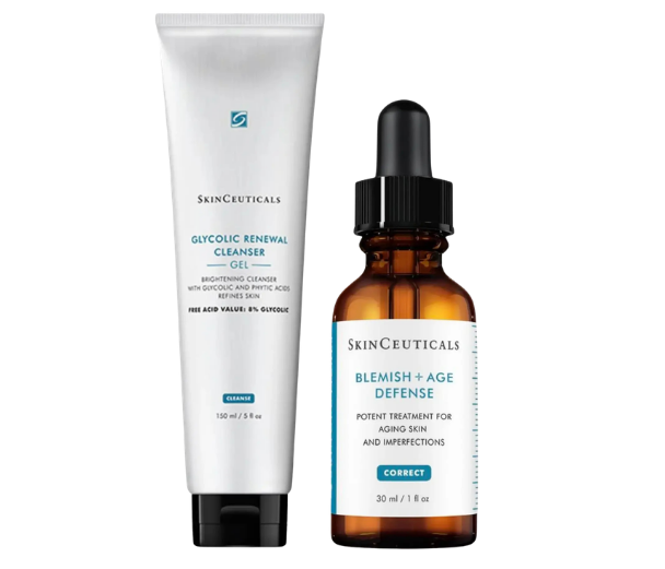 Glycolic Renewal Cleanser 150 ml & Blemish+Age Defense 30 ml