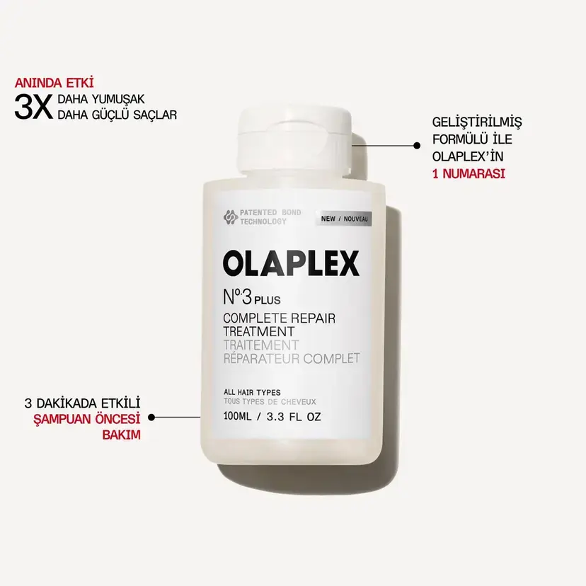 Olaplex No. 3 Plus Complete Repair Treatment Onarıcı Saç Maskesi 2x100 ml