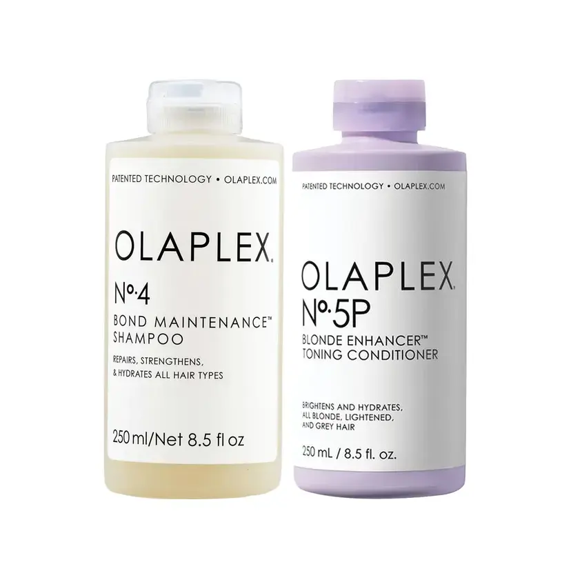 Olaplex No. 4 Onarıcı Şampuan ve No. 5P Renk Koruyucu Saç Bakım Kremi