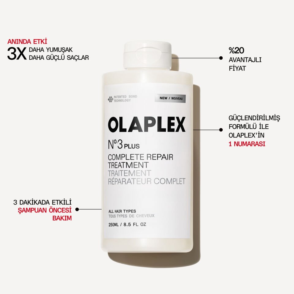 OLAPLEX No. 3 PLUS COMPLETE REPAIR TREATMENT - 250 ML
