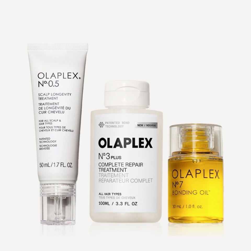 OLAPLEX HAIR REFRESH & REVIVE TRIO SET – Saç Derisini Canlandıran, Onaran ve Parlaklık Kazandıran 3’lü Bakım Seti