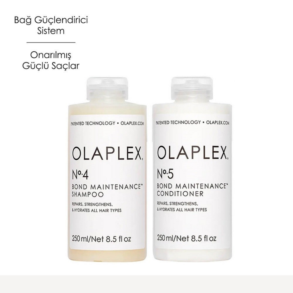 OLAPLEX DAILY CLEANSE & CONDITION DUO -Şampuan ve Saç Kremi 250 ml Bakım Seti