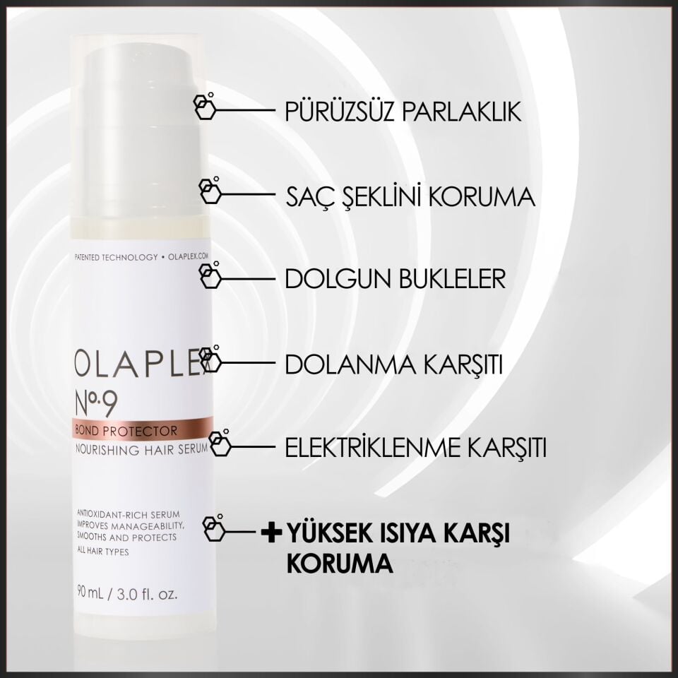 OLAPLEX FRIZZ CONTROL STYLING DUO – Saç Şekillendirme, Elektriklenme Kontrolü ve Isı Koruma İkilisi
