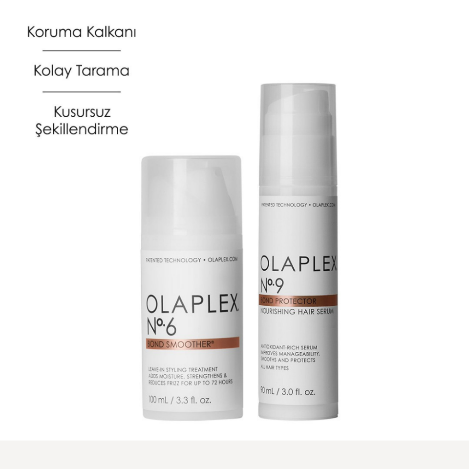 OLAPLEX FRIZZ CONTROL STYLING DUO – Saç Şekillendirme, Elektriklenme Kontrolü ve Isı Koruma İkilisi
