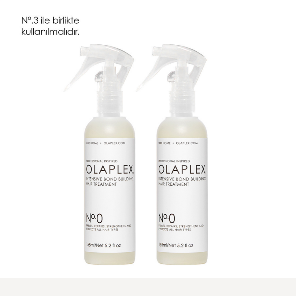 OLAPLEX ULTIMATE BOND BUILDER DUO – Yoğun Bağ Güçlendirici ve Hasar Onarıcı Saç Bakım İkilisi