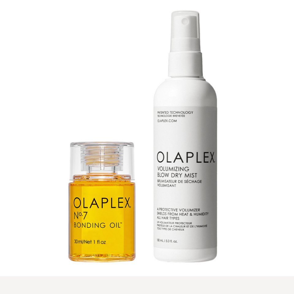 OLAPLEX SUPER SHINE & VOLUMIZING DUO – Parlaklık, Hacim ve Isı Koruyucu Saç Bakım Seti