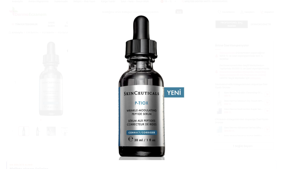 Skinceuticals P-Tiox Serum 30 ml | Kırışıklık Karşıtı Peptit Serum